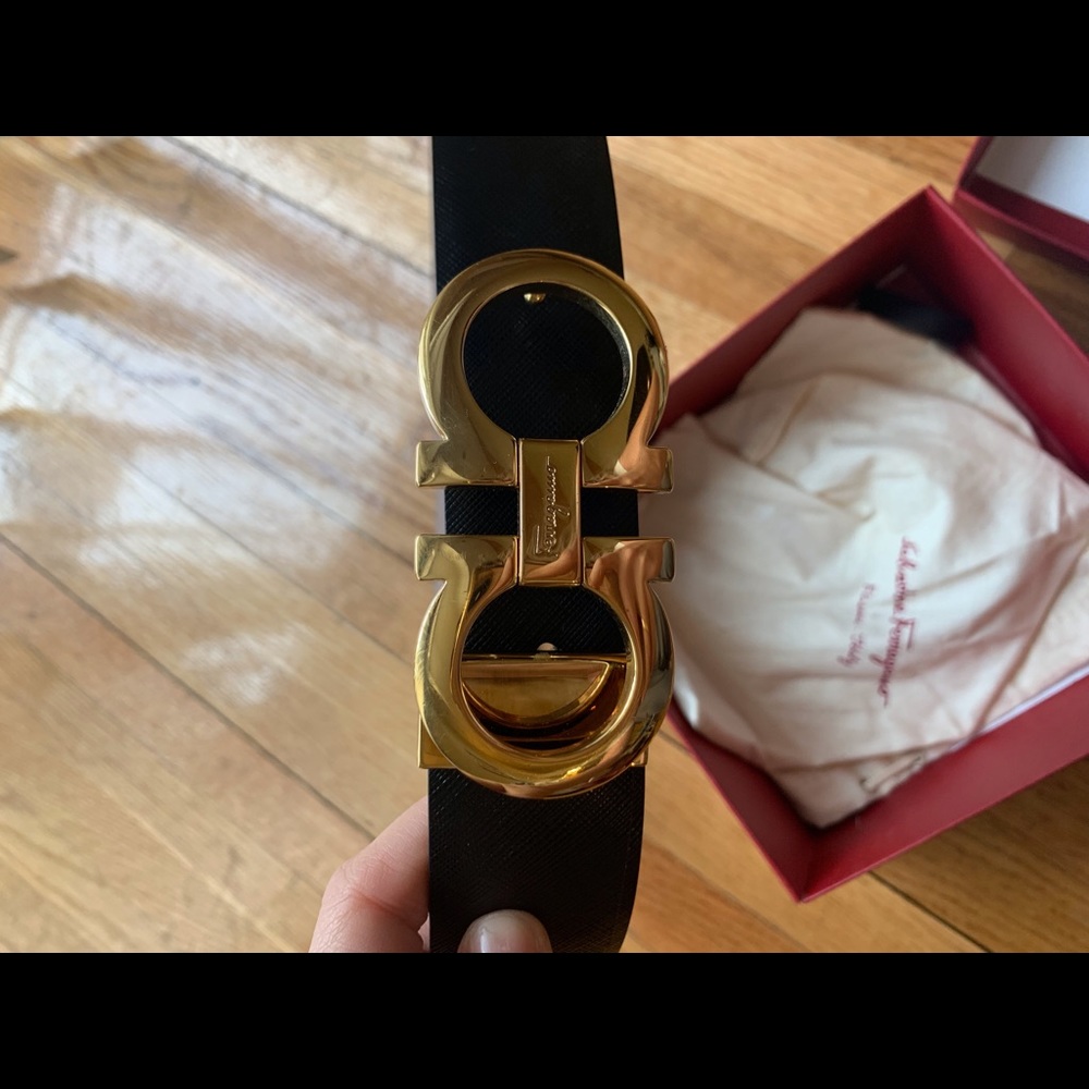 Salvatore Ferragamo Reversible Gancini Belt